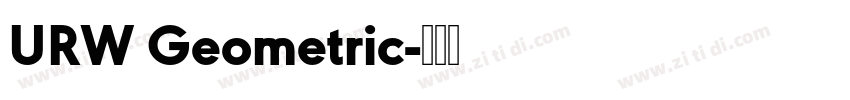 URW Geometric字体转换